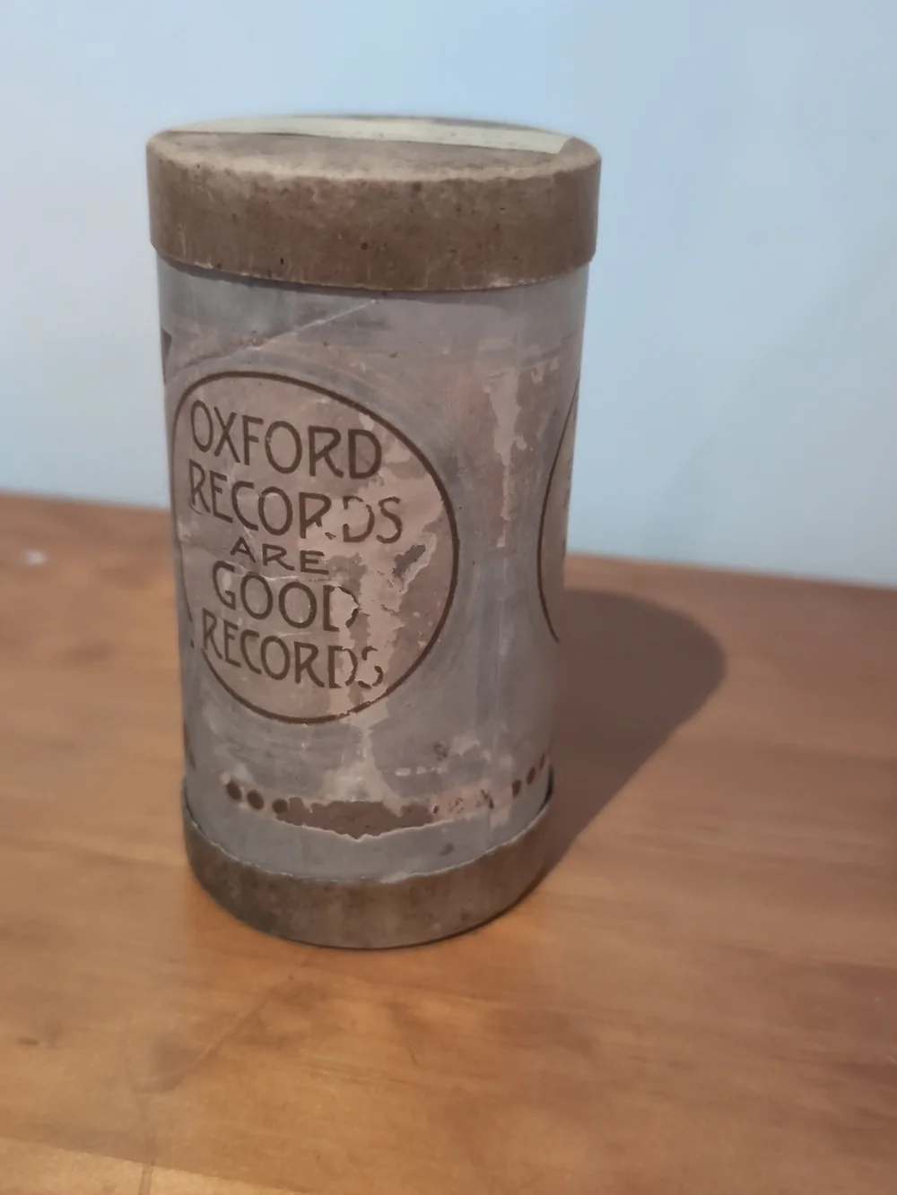 Antique Oxford Records Cylinder Phonograph Record - Accordion Solo Medley